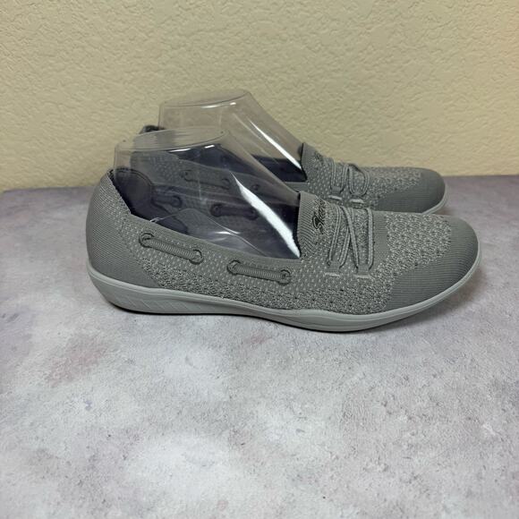 Skechers Shoes Womens 9 Newbury ST Casually Gray Slip On Loafer Cushion Comfort - Picture 4 of 12